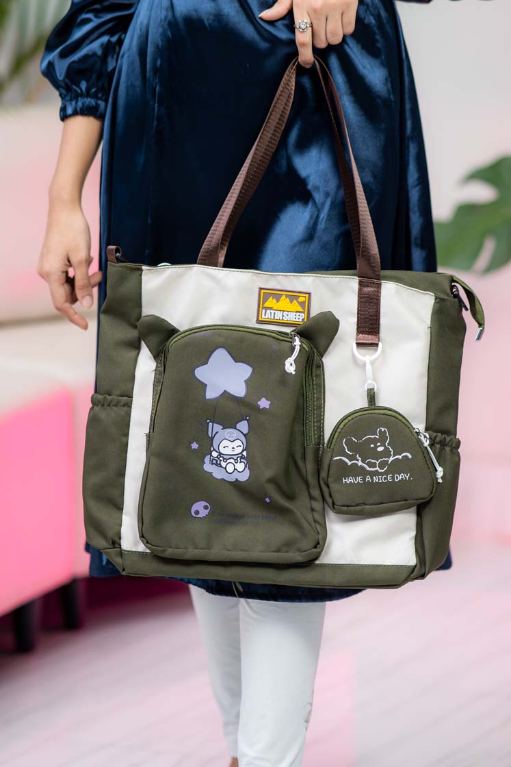 StarFluff Bags by NNT | Olive